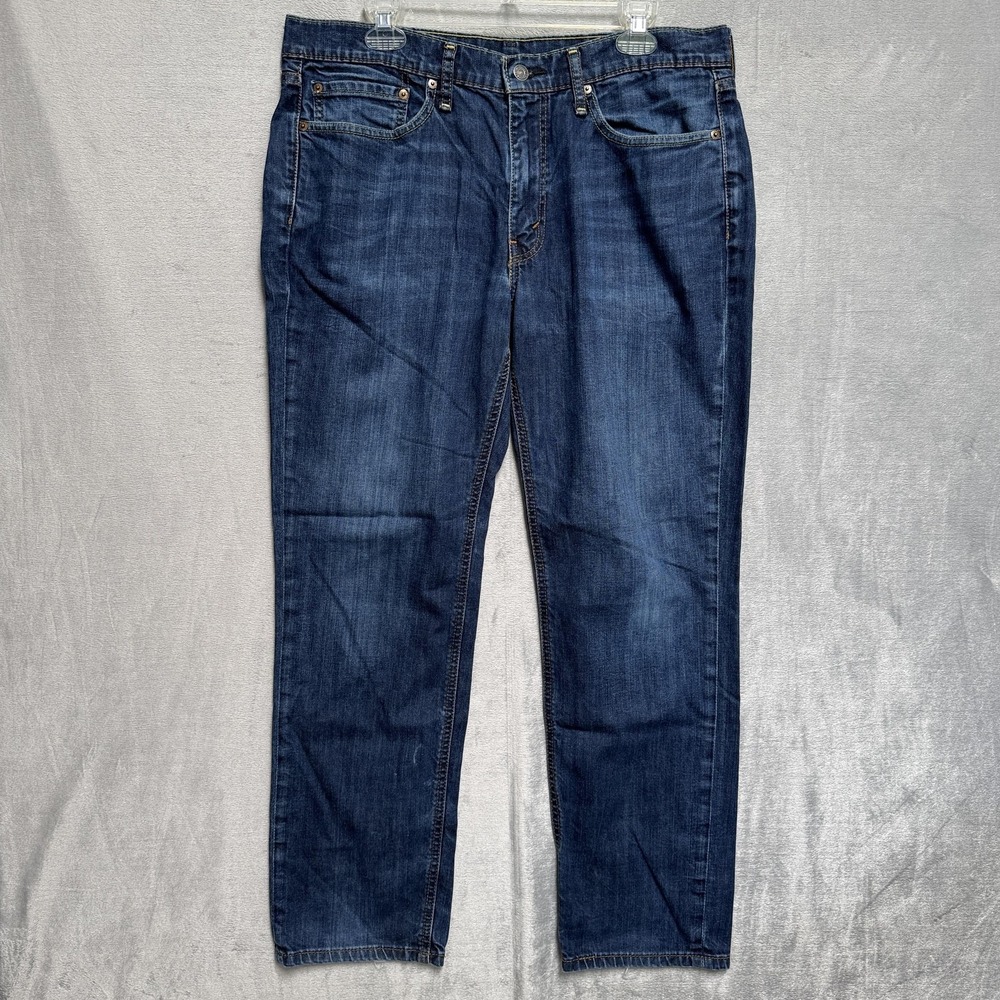 Levis 541 Jeans Mens 34x32 Blue Medium Wash Tapered Denim Athletic Cotton